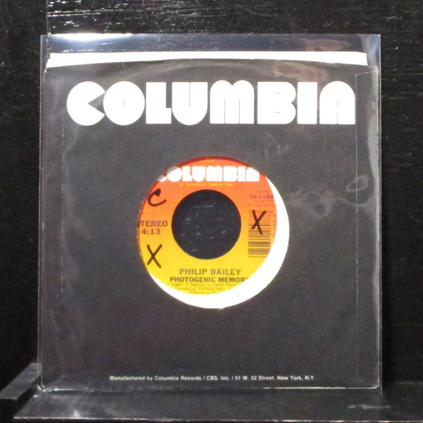Philip Bailey - Photogenic Memory 7" Mint- Vinyl 45 Columbia 38-04607 USA 1984 - Shuga Records