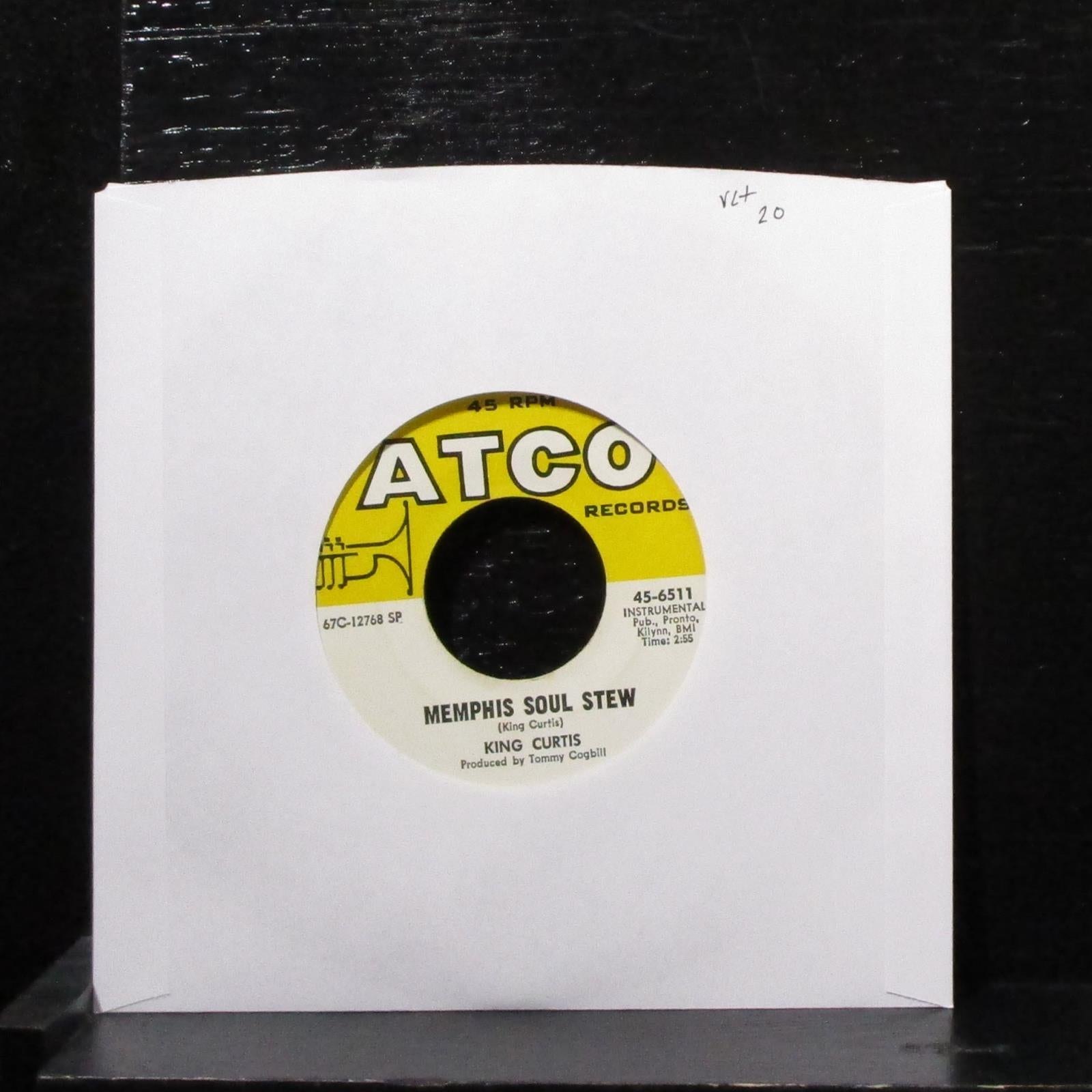 King Curtis - Memphis Soul Stew / Blue Nocturne 7" VG+ Vinyl 45 ATCO 45-6511 - Shuga Records