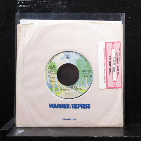 Alice Cooper - You And Me / It's Hot Tonight 7" Mint- Vinyl 45 WBS 8349 USA 1977 - Shuga Records