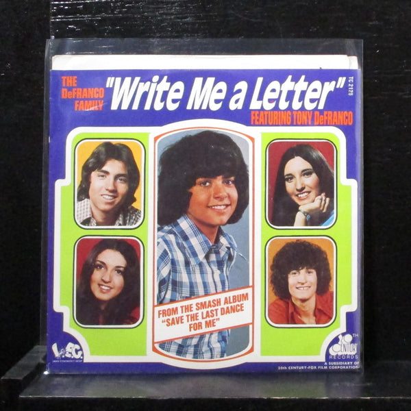 DeFranco Family - Write Me A Letter 7" Mint- Promo Vinyl 45 TC-2128 USA 1974 - Shuga Records