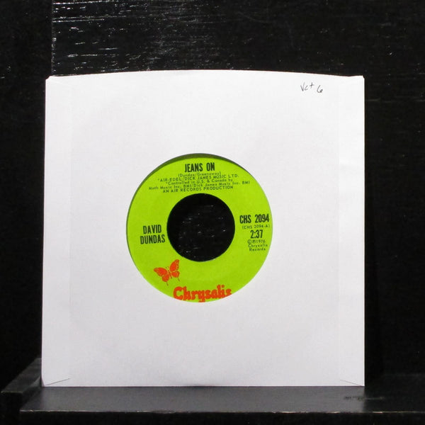 David Dundas - Jeans On / Sleepy Serena 7" VG+ Vinyl 45 CHS 2094 USA 1976 - Shuga Records