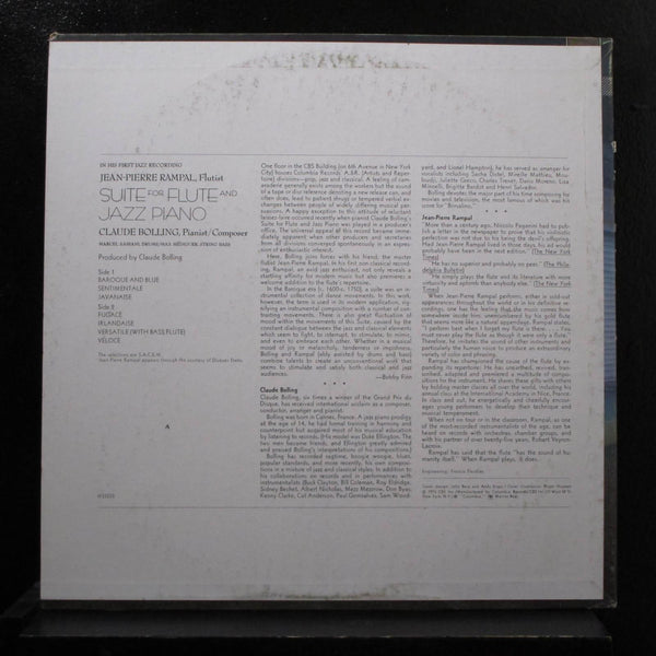 Jean-Pierre Rampal / Bolling - Suite For Flute And Jazz Piano LP Mint- M 33233 - Shuga Records