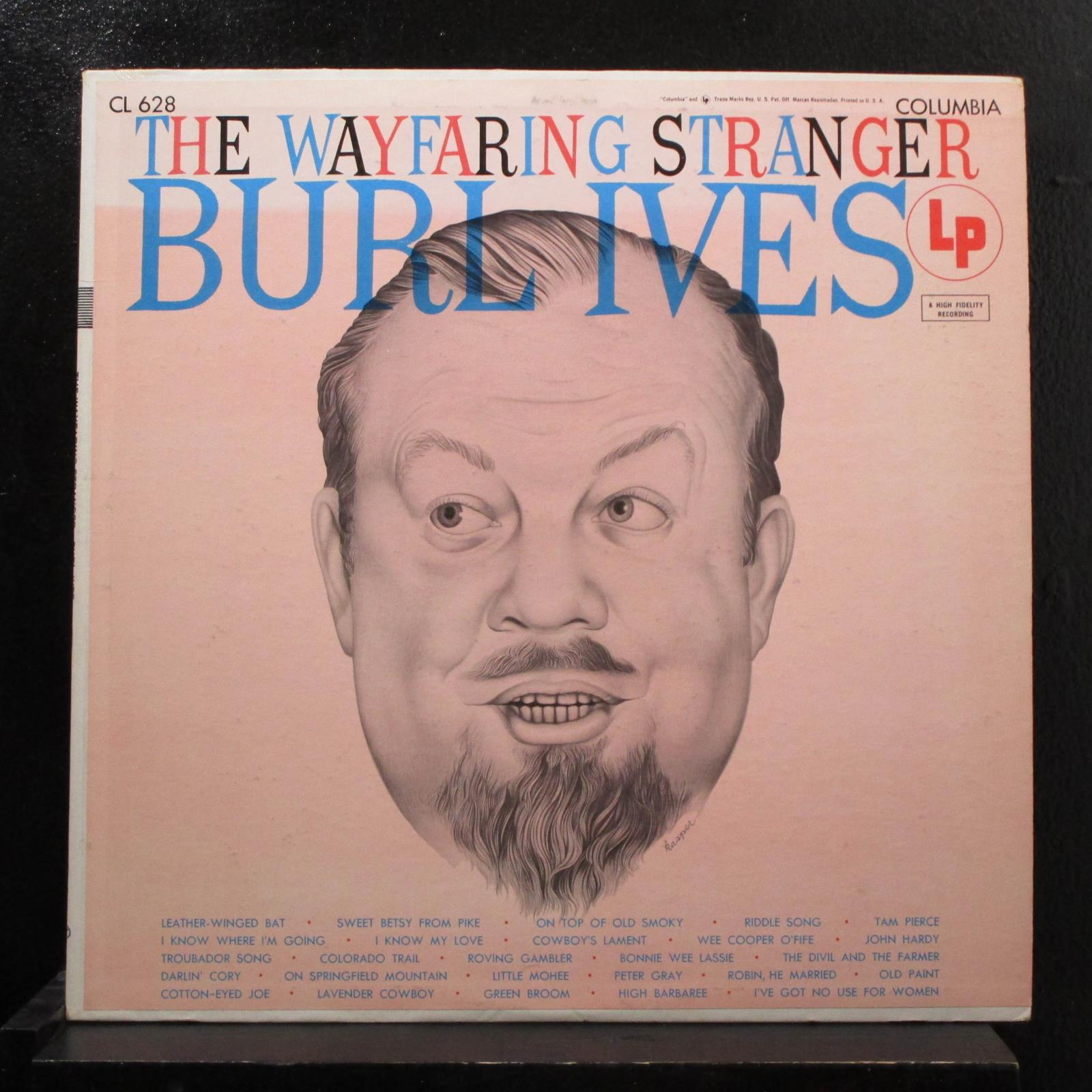 Burl Ives - Wayfaring Stranger LP Mint- CL 628 Mono Red Columbia 6i Vinyl Record - Shuga Records