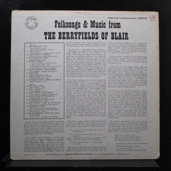 Various - Music From The Berryfields Of Blair LP Mint- INT-DS 25016 RVG 1st 1963 - Shuga Records