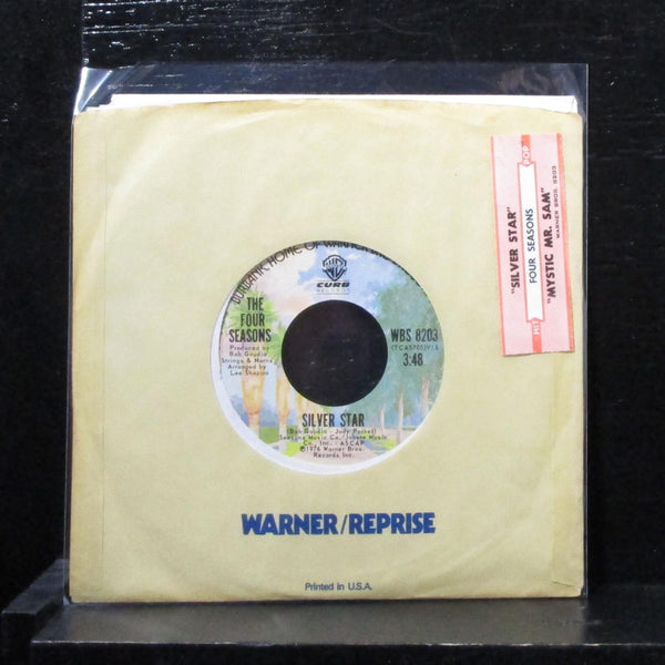 Four Seasons - Silver Star / Mystic Mr. Sam 7" VG+ Vinyl 45 WBS 8203 USA 1976 - Shuga Records