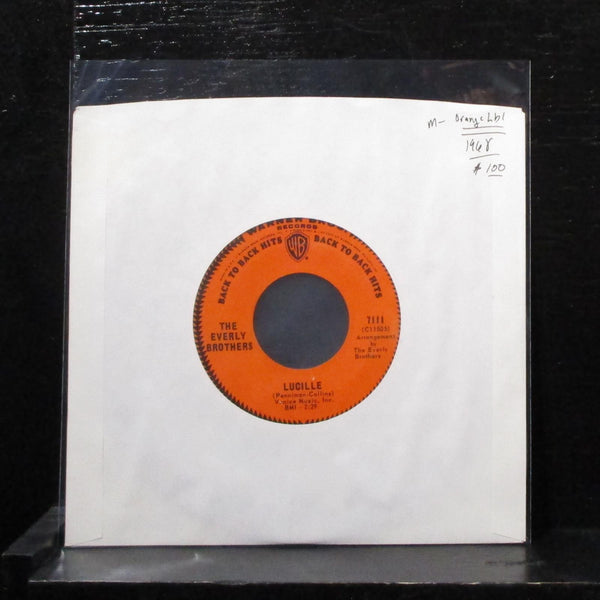 Everly Brothers - Lucille / Crying In The Rain 7" Mint- Vinyl 45 WB 7111 orange - Shuga Records