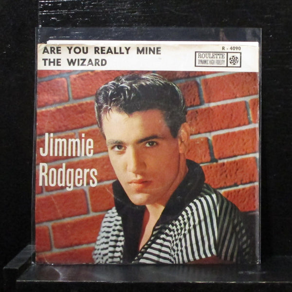 Jimmie Rodgers - Are You Really Mine 7" VG+ Vinyl 45 Roulette R-4090 USA 1958 - Shuga Records