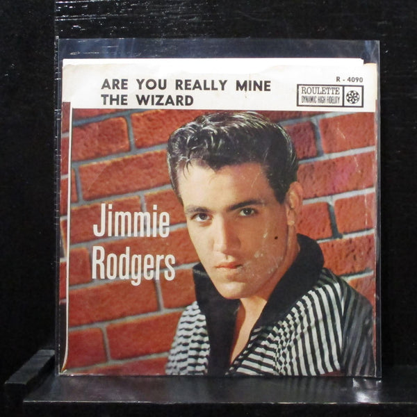 Jimmie Rodgers - Are You Really Mine 7" VG+ Vinyl 45 Roulette R-4090 USA 1958 - Shuga Records