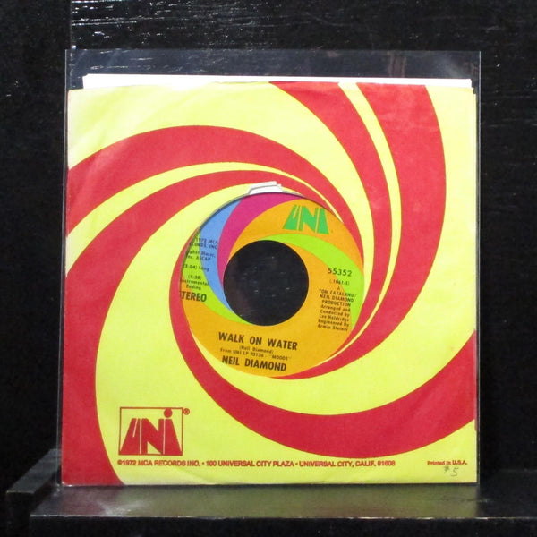 Neil Diamond - Walk On Water / High Rolling Man 7" Mint- Vinyl 45 UNI 55352 USA - Shuga Records