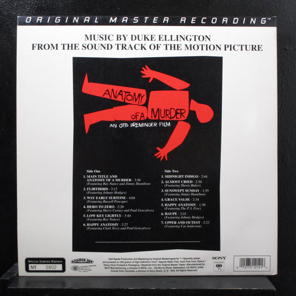 Duke Ellington - Anatomy Of A Murder (Soundtrack) LP Mint- MFSL 1-214 Numbered - Shuga Records