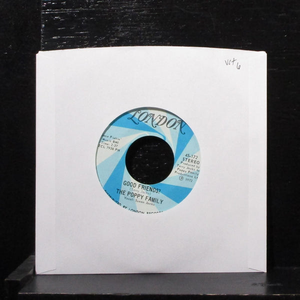Poppy Family - Good Friends? / Tryin' 7" VG+ Vinyl 45 London 45-172 USA 1972 - Shuga Records