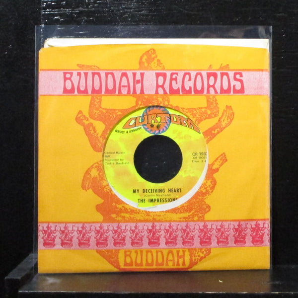 Impressions - My Deceiving Heart 7" Mint- Vinyl 45 Curtom CR 1937 USA 1969 - Shuga Records