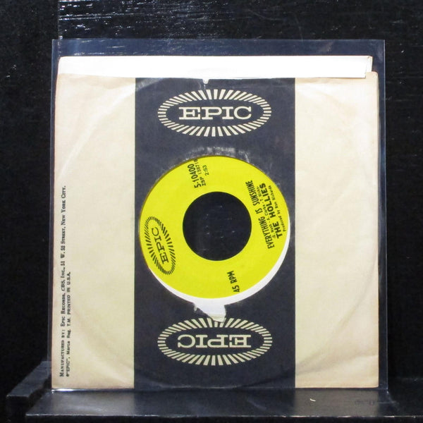 Hollies - Listen To Me / Everything Is Sunshine 7" Mint- Vinyl 45 Epic 5-10400 - Shuga Records