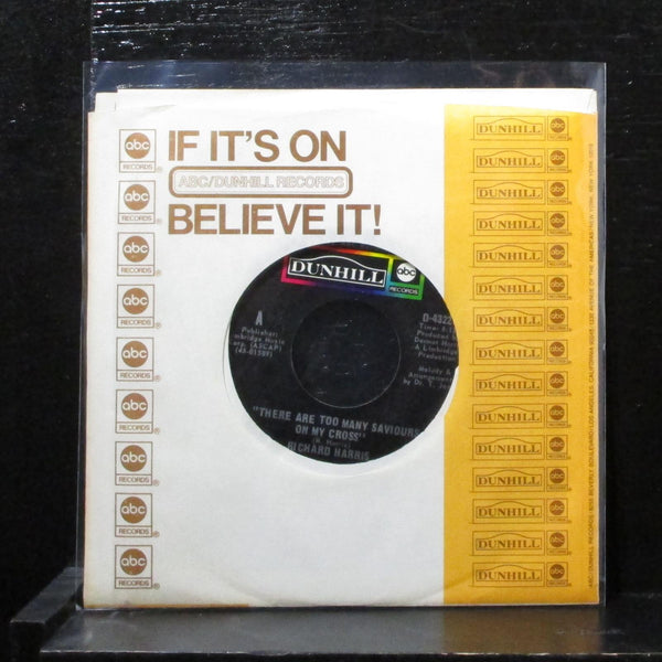 Richard Harris - There Are Too Many Saviours On My Cross 7" VG+ Vinyl 45 D-4322 - Shuga Records