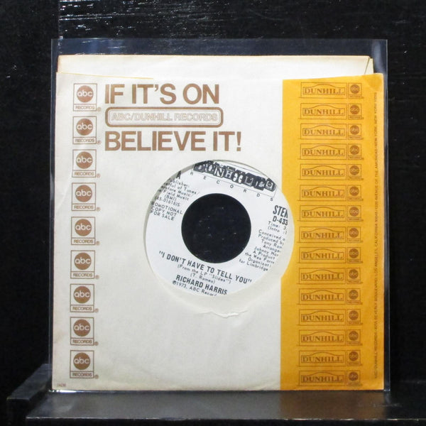 Richard Harris - I Don't Have To Tell You 7" Mint- Promo Vinyl 45 D-4336 USA - Shuga Records