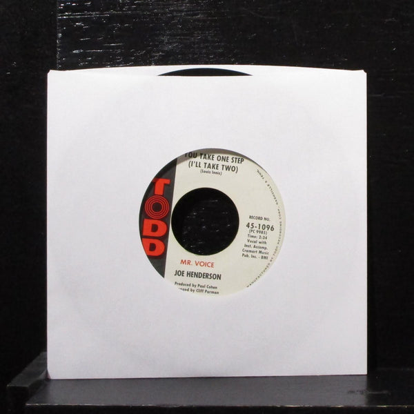 Joe Henderson - If We Could Start All Over Again 7" Mint- Vinyl 45 Todd 45-1096 - Shuga Records