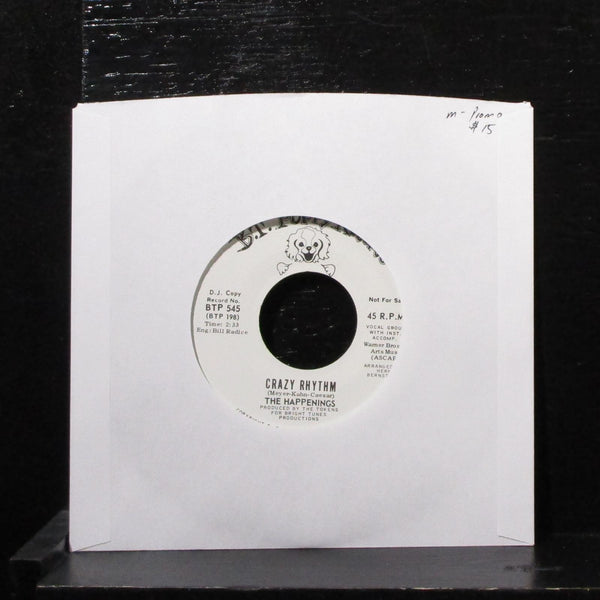 The Happenings - Crazy Rhythm 7" Mint- Promo Vinyl 45 BTP 545 USA 1968 - Shuga Records