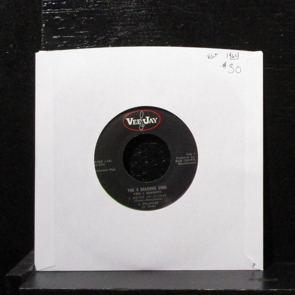 The 4 Seasons - The 4 Seasons Sing 7" VG+ Vinyl 45 VJEP 1-901 USA 1964 - Shuga Records