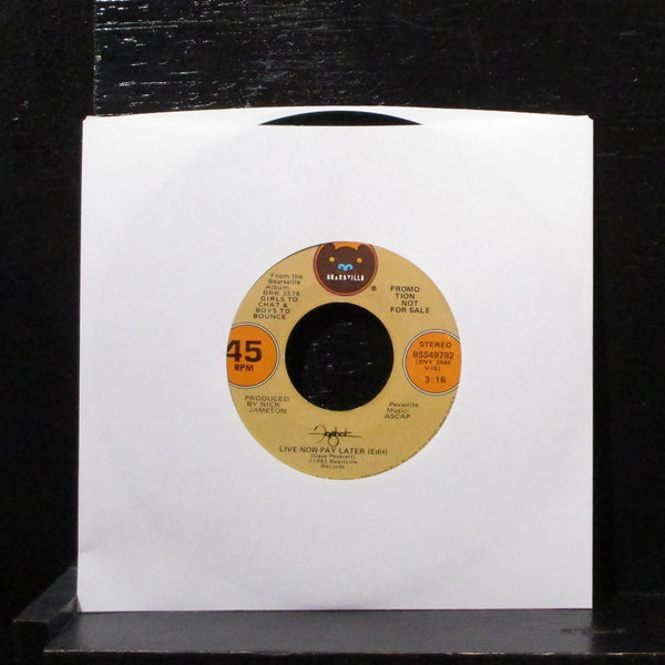 Foghat - Live Now Pay Later 7" Mint- Promo Vinyl 45 Bearsville BSS49792 USA 1981 - Shuga Records