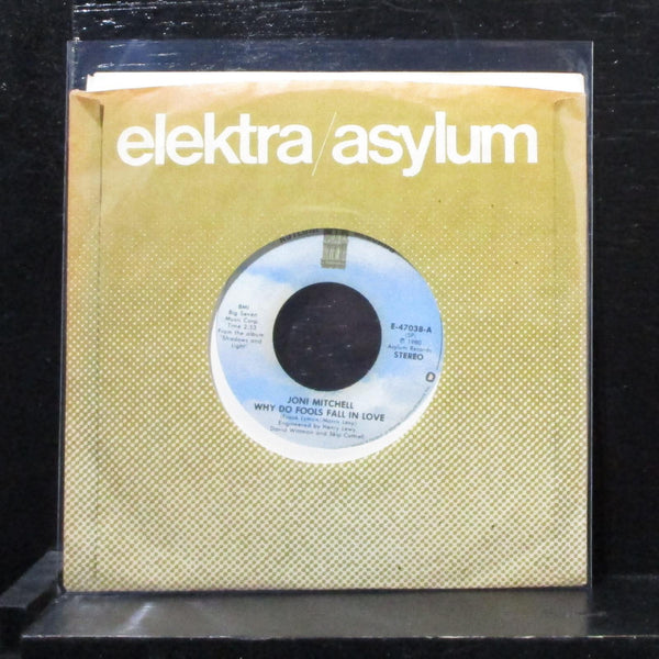 Joni Mitchell - Why Do Fools In Love / Black Crow 7" Mint- Vinyl 45 E-47038 1980 - Shuga Records