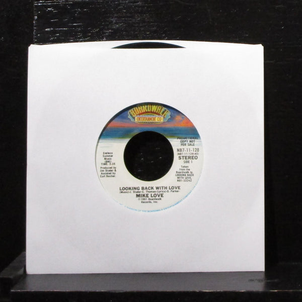 Mike Love - Looking Back With Love 7" VG+ Promo Vinyl 45 NB7-11-128 USA 1981 - Shuga Records