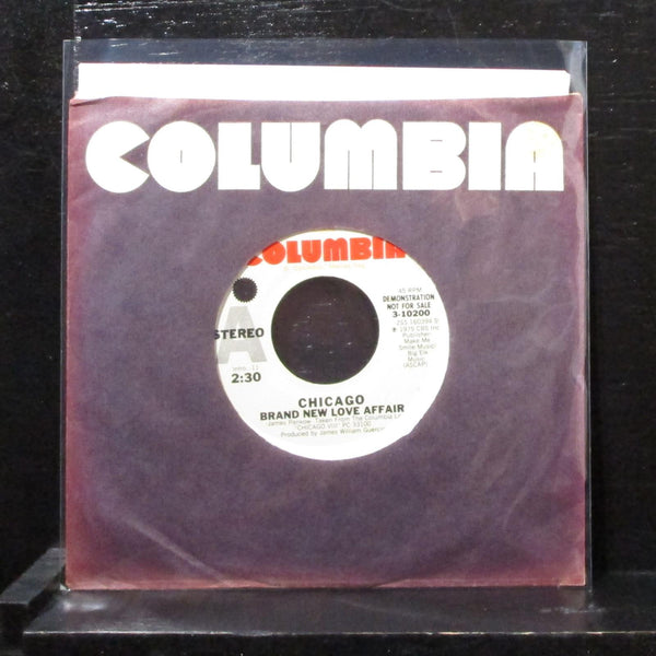 Chicago - Brand New Love Affair 7" VG+ Promo Vinyl 45 Columbia 3-10200 USA - Shuga Records