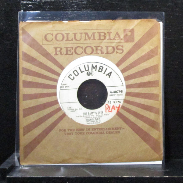 Doris Day - The Party's Over 7" VG Promo Vinyl 45 Columbia 4-40798 USA 1956 - Shuga Records