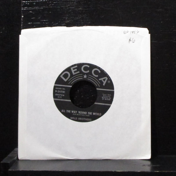 The Mills Brothers - All The Way 'Round The World 7" VG+ Vinyl 45 Decca 9-29781 - Shuga Records