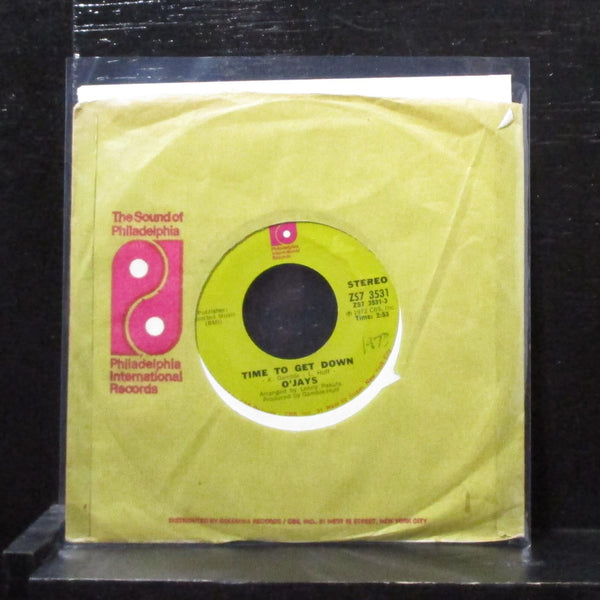 O'Jays - Time To Get Down 7" Mint- Vinyl 45 Philadelphia Int ZS7 3531 USA 1973 - Shuga Records