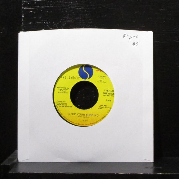 Pretenders - Stop Your Sobbing 7" Mint- Promo Vinyl 45 Sire SRE 49506 USA 1980 - Shuga Records