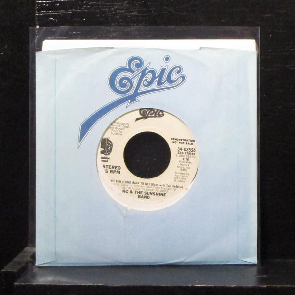 KC & Sunshine Band - Don't Run 7" Mint- Promo Vinyl 45 Epic 34-03556 USA 1982 - Shuga Records