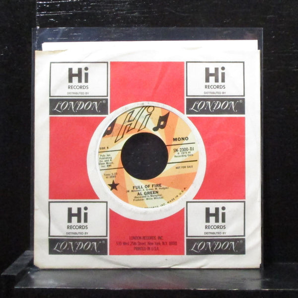 Al Green - Full Of Fire 7" Mint- Promo Vinyl 45 Hi 5N-2300-DJ USA 1975 - Shuga Records