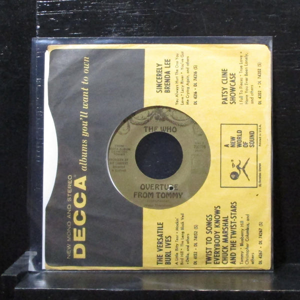 The Who - See Me, Feel Me / Overture 7" Mint- Vinyl 45 Decca 732729 USA 1970 - Shuga Records
