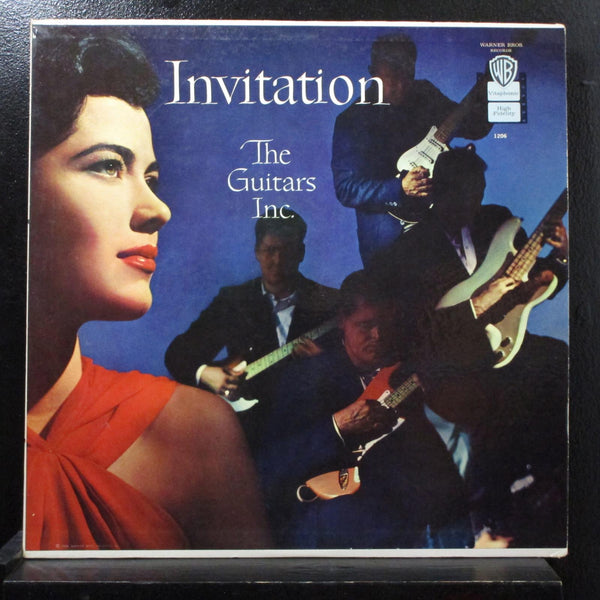 The Guitars, Inc. - Invitation LP VG+ B 1206 Mono 1958 Warner Bros Vinyl Record - Shuga Records