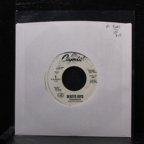 Beastie Boys - Shadrach 7" Mint- Promo Vinyl 45 Capitol P-B-44472 USA 1989 - Shuga Records