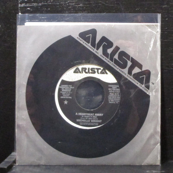 Michelle Wright - A Heartbeat Away 7" Mint- Promo Vinyl 45 Arista AS-2152 USA - Shuga Records