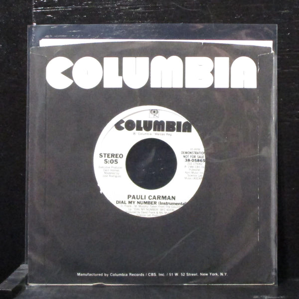 Pauli Carman - Dial My Number 7" Mint- Promo Vinyl 45 Columbia 38-05865 USA - Shuga Records