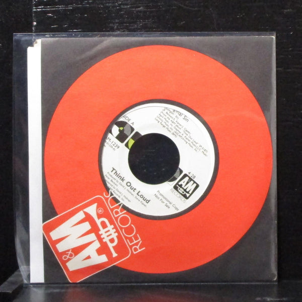 Think Out Loud - Original Sin 7" Mint- Promo Vinyl 45 AM-1239 USA 1988 - Shuga Records