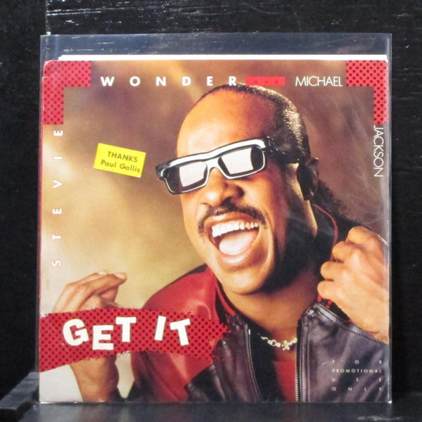 Stevie Wonder & Michael Jackson - Get It 7" VG+ Promo Vinyl 45 Motown 1930MF - Shuga Records