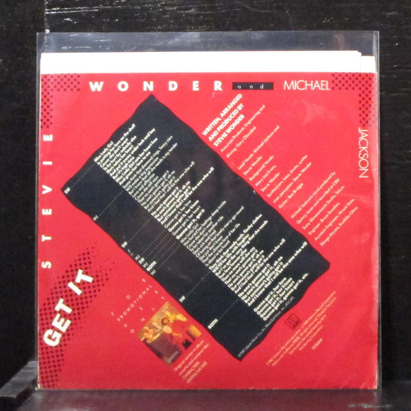 Stevie Wonder & Michael Jackson - Get It 7" VG+ Promo Vinyl 45 Motown 1930MF - Shuga Records