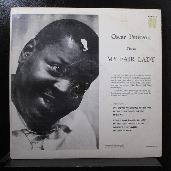 Oscar Peterson - Plays My Fair Lady LP Mint- MG V-2119 Mono 1958 Vinyl Record - Shuga Records