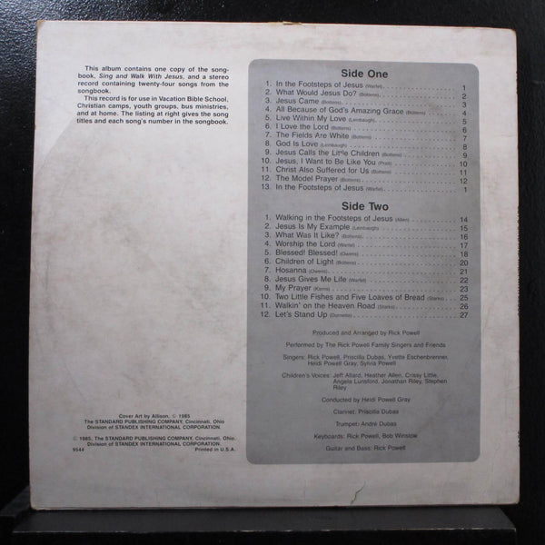 Rick Powell Family Singers - Let's Sing & Walk With Jesus VG+ LP Record 1985 SPC USA Vinyl & Book - Story / Xian - Shuga Records
