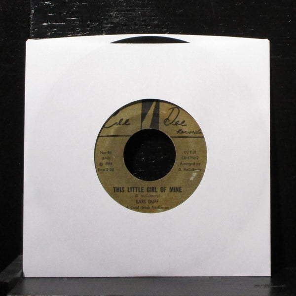 Earl Duff - Forget It / This Little Girl Of Mine 7" VG Vinyl 45 CD-1101 USA 1969 - Shuga Records