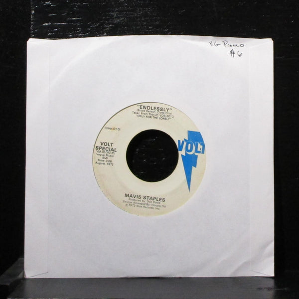Mavis Staples - Endlessly 7" VG Promo Vinyl 45 Volt VOA-4086 USA 1972 - Shuga Records