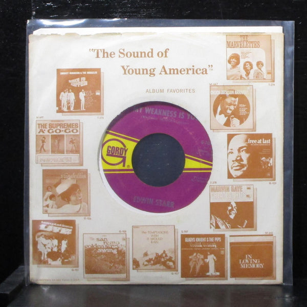 Edwin Starr - I Am The Man For You Baby 7" VG+ Vinyl 45 Gordy G-7071 USA 1968 - Shuga Records