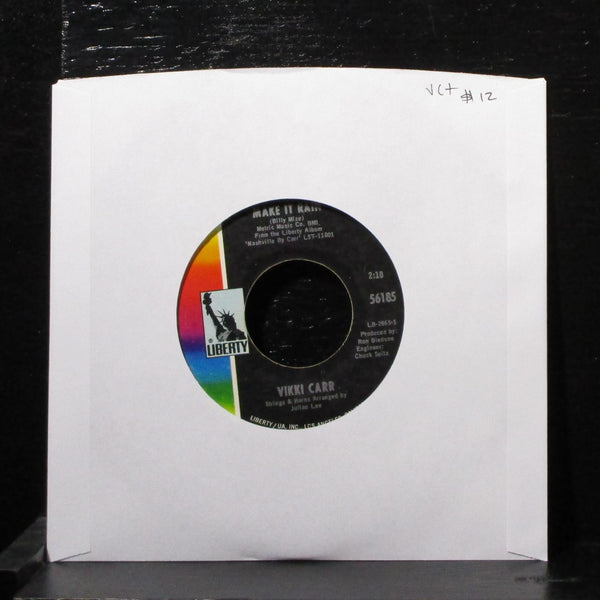 Vikki Carr - Singing My Song / Make It Rain 7" VG+ Vinyl 45 Liberty 56185 USA - Shuga Records