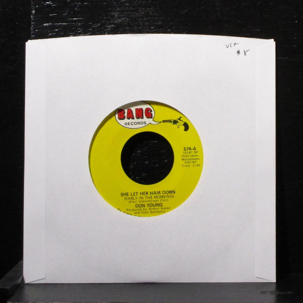 Don Young - She Let Her Hair Down / Movin' 7" VG+ Vinyl 45 Bang 574 USA 1969 - Shuga Records