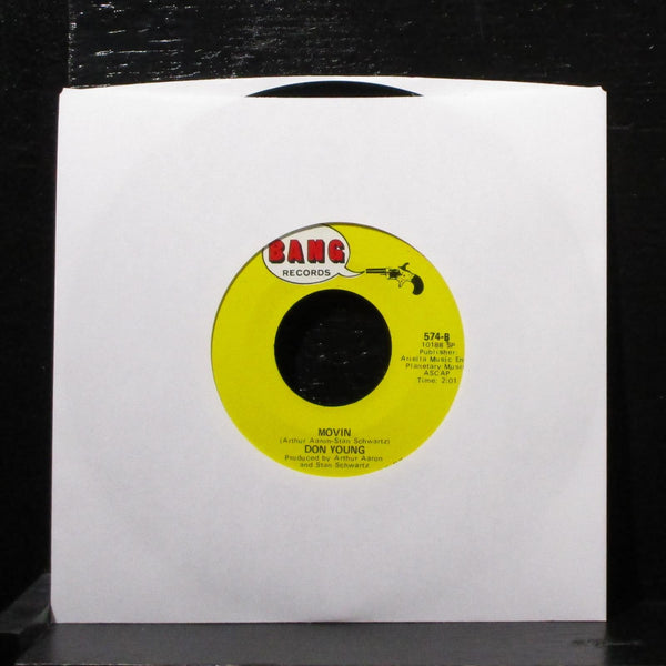 Don Young - She Let Her Hair Down / Movin' 7" VG+ Vinyl 45 Bang 574 USA 1969 - Shuga Records