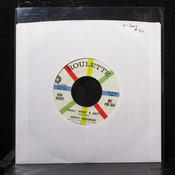 Sarah Vaughan - My Dear Little Sweetheart 7" VG+ Promo Vinyl 45 R-4256 USA 1960 - Shuga Records