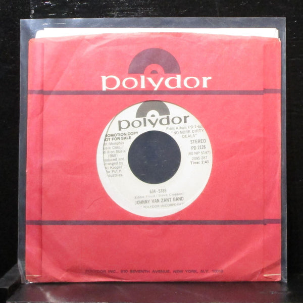 Johnny Van Zant Band - 634-5789 7" VG+ Promo Vinyl 45 PD 2126 USA 1980 - Shuga Records